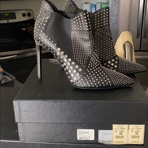 Ysl studded ankle studded